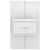 Wall-mounted Bedside Cabinets 2 pcs White