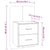 Wall-mounted Bedside Cabinet White