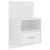 Wall-mounted Bedside Cabinet High Gloss White