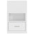 Wall-mounted Bedside Cabinets 2 pcs High Gloss White