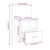 Wall-mounted Bedside Cabinets 2 pcs High Gloss White