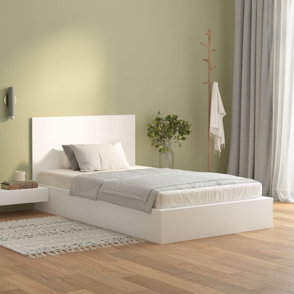 Bed Headboard White 120x1.5x80 cm Engineered Wood