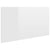 Bed Headboard High Gloss White 160x1.5x80 cm Engineered Wood