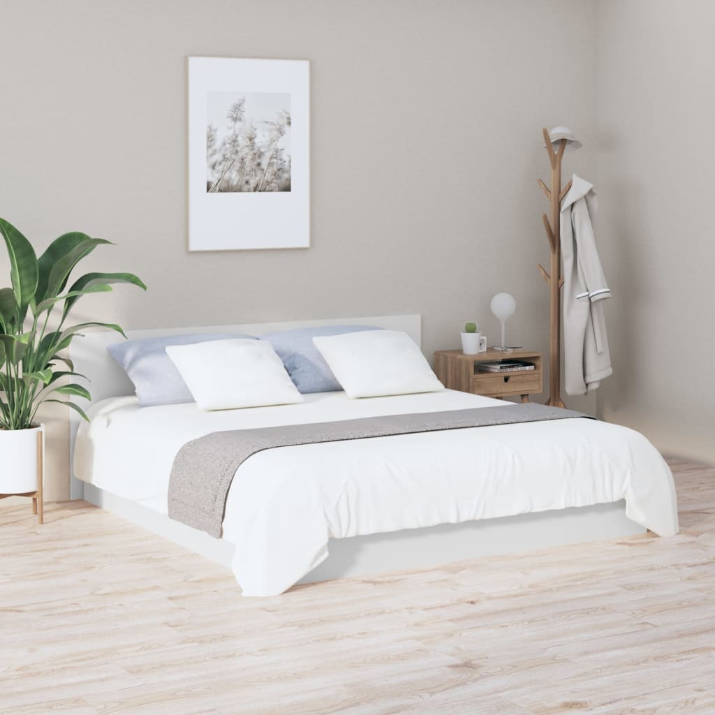 Bed Headboard White 200x1.5x80 cm Engineered Wood