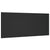 Bed Headboard Black 200x1.5x80 cm Engineered Wood