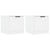 Bedside Cabinets 2 pcs White 40x39x40 cm
