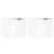 Bedside Cabinets 2 pcs High Gloss White 40x39x40 cm