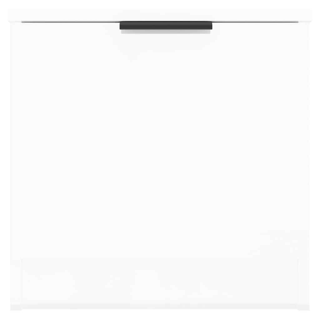 Bedside Cabinets 2 pcs High Gloss White 40x39x40 cm