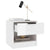 Bedside Cabinets 2 pcs High Gloss White Engineered Wood