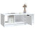 Coffee Table White 102x50x36 cm Engineered Wood