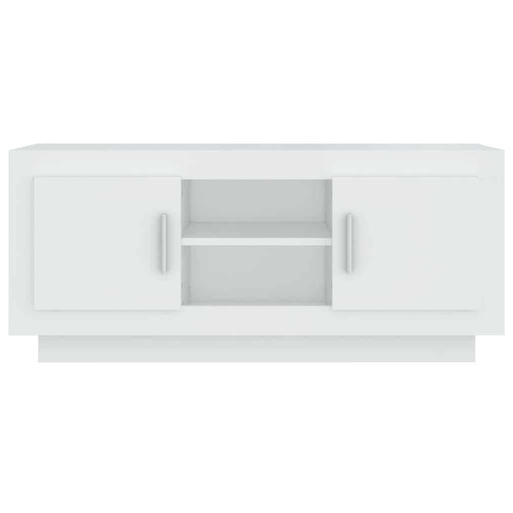 TV Cabinet White 102x35x45 cm Engineered Wood