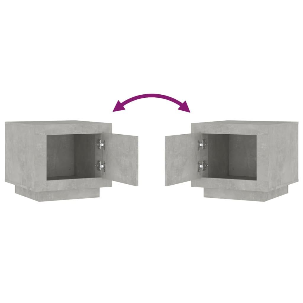 Coffee Table Concrete Grey 51x50x45 cm Engineered Wood