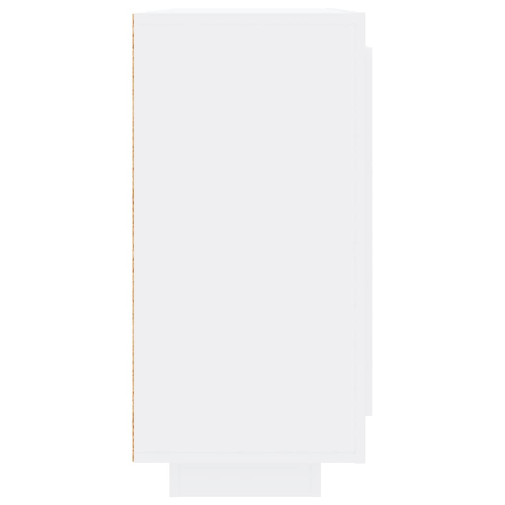 Sideboard High Gloss White 92x35x75 cm Engineered Wood