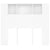 Headboard Cabinet White 120x18.5x102.5 cm