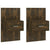 Wall-mounted Bedside Cabinets 2 pcs Smoked Oak