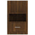 Wall-mounted Bedside Cabinet Brown Oak
