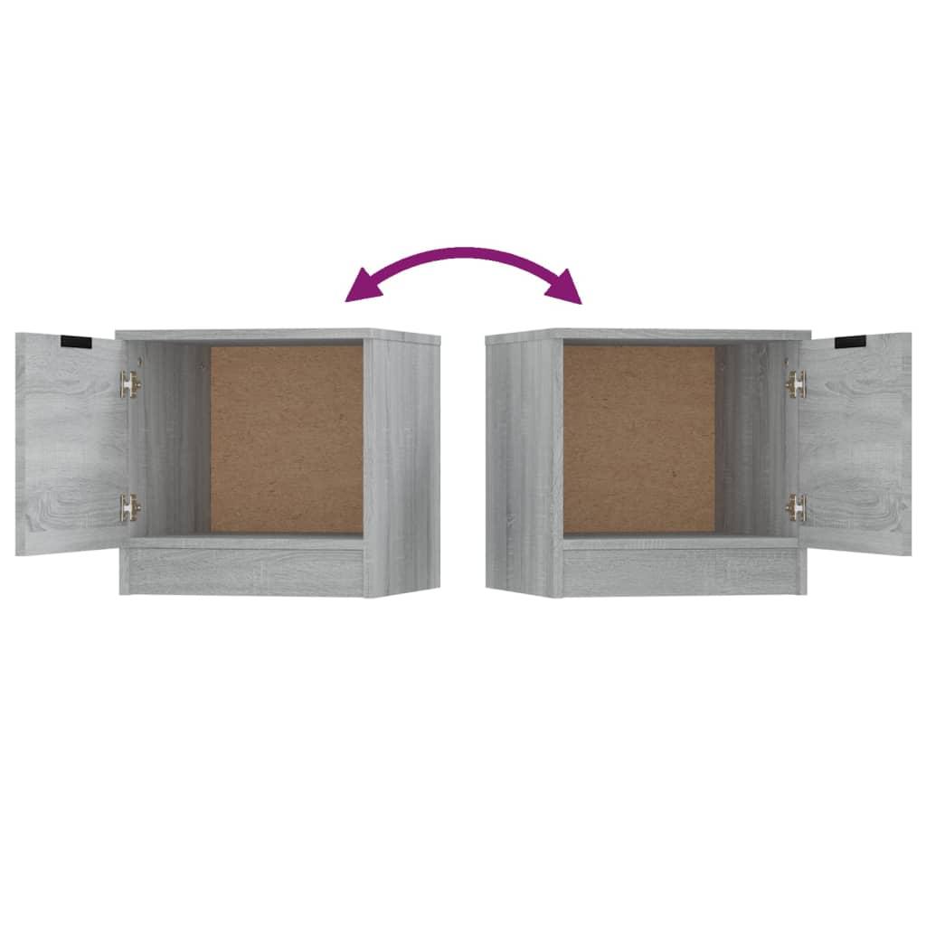 Bedside Cabinets 2 pcs Grey Sonoma 40x39x40 cm