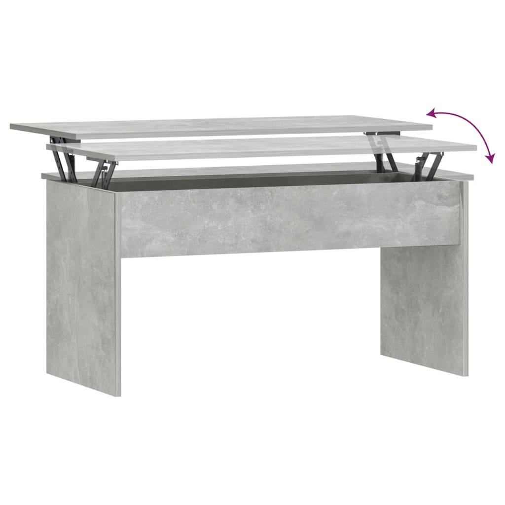 Coffee Table Concrete Grey 102x50.5x52.5 cm Engineered Wood