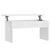 Coffee Table High Gloss White 102x50.5x52.5 cm Engineered Wood