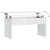 Coffee Table High Gloss White 102x50.5x52.5 cm Engineered Wood