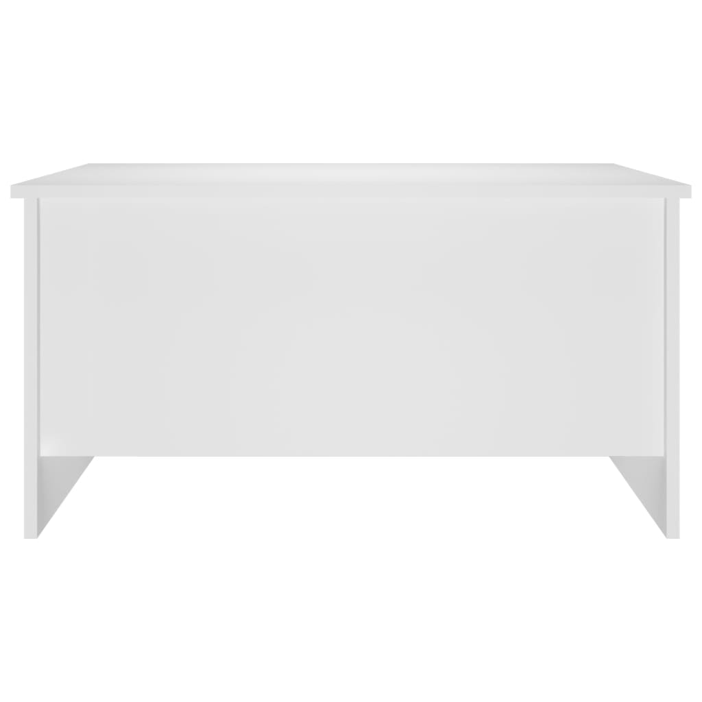 Coffee Table White 80x55.5x41.5 cm Engineered Wood