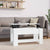 Coffee Table High Gloss White 101x49x52 cm Engineered Wood