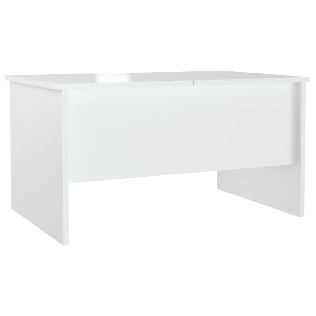Coffee Table High Gloss White 80x50x42.5 cm Engineered Wood