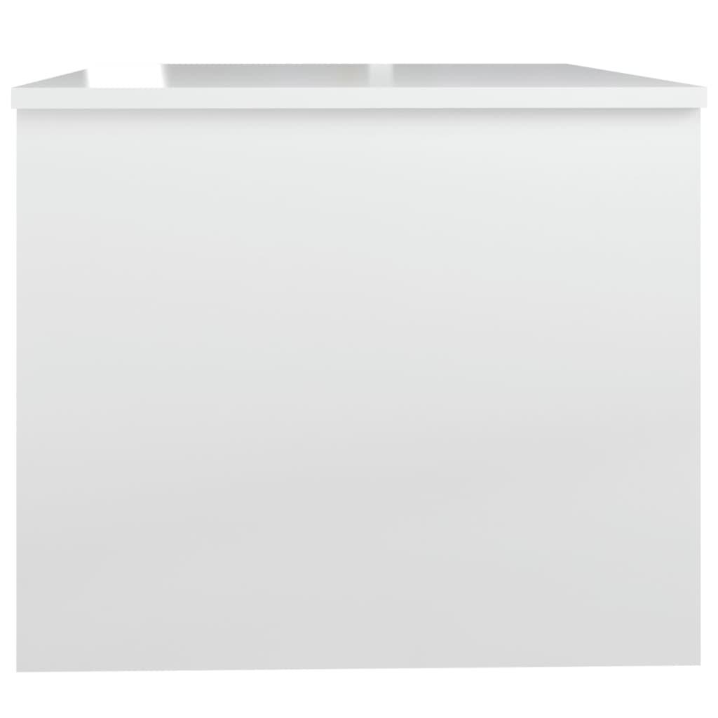 Coffee Table High Gloss White 80x50x42.5 cm Engineered Wood