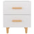 Bed Cabinets 2 pcs High Gloss White 40x35x47.5 cm