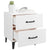 Bedside Cabinets 2 pcs High Gloss White 40x35x47.5 cm