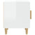 Bedside Cabinets 2 pcs High Gloss White Engineered Wood