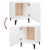 Bedside Cabinets 2 pcs White Engineered Wood