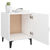 Bedside Cabinets 2 pcs White Engineered Wood