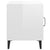 Bedside Cabinets 2 pcs High Gloss White Engineered Wood