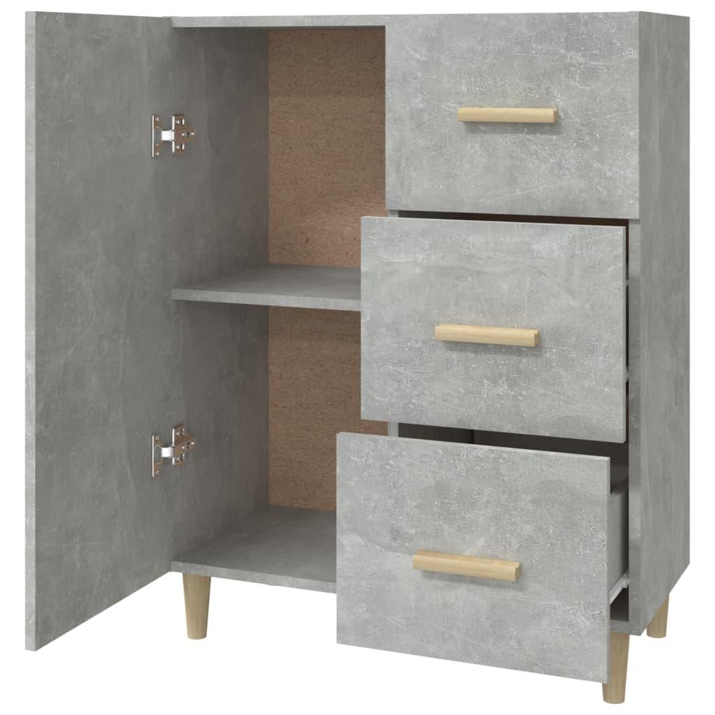 Sideboard Concrete Grey 69.5x34x90 cm Engineered Wood