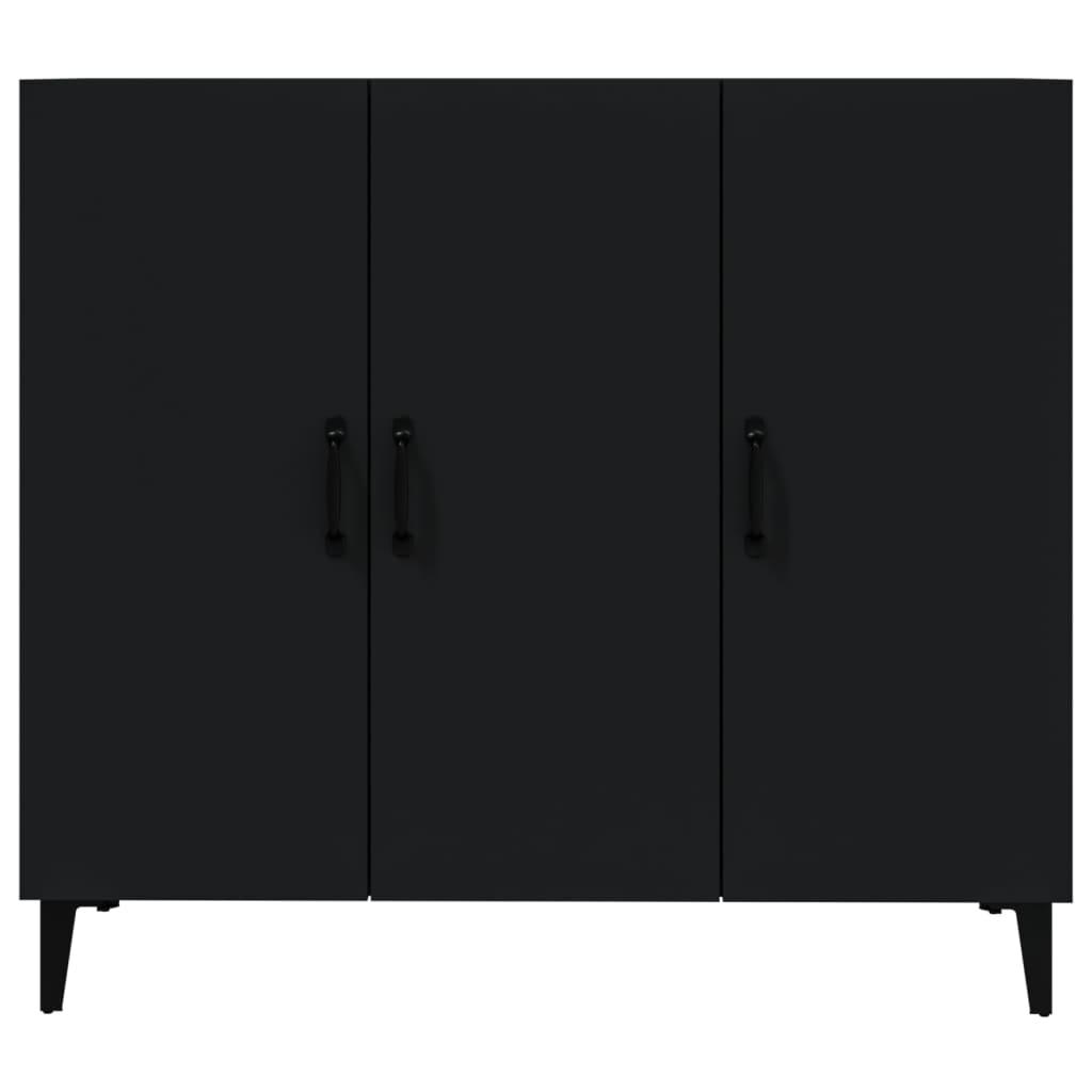 Sideboard Black 90x34x80 cm Engineered Wood