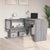 Corner Desk Grey Sonoma 200x50x76 cm Engineered Wood