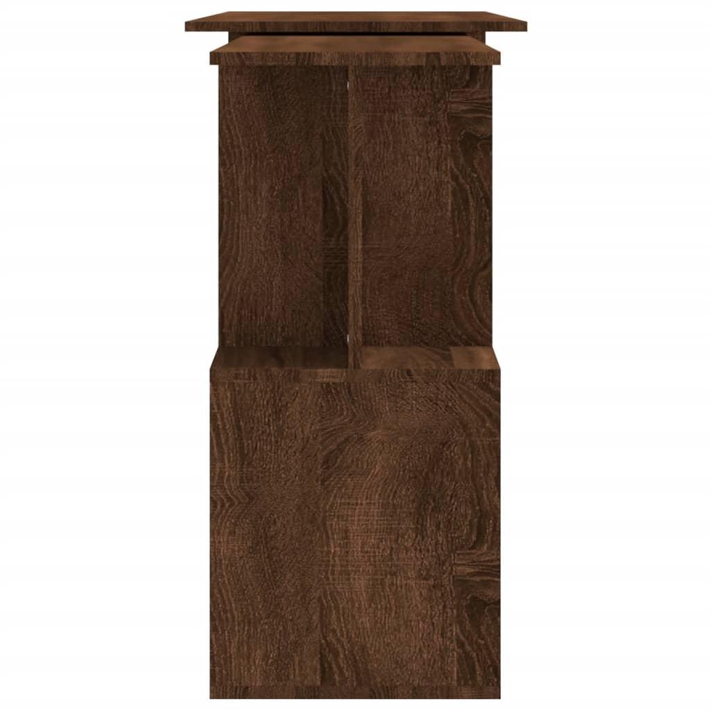 Corner Desk Brown Oak 200x50x76 cm Engineered Wood