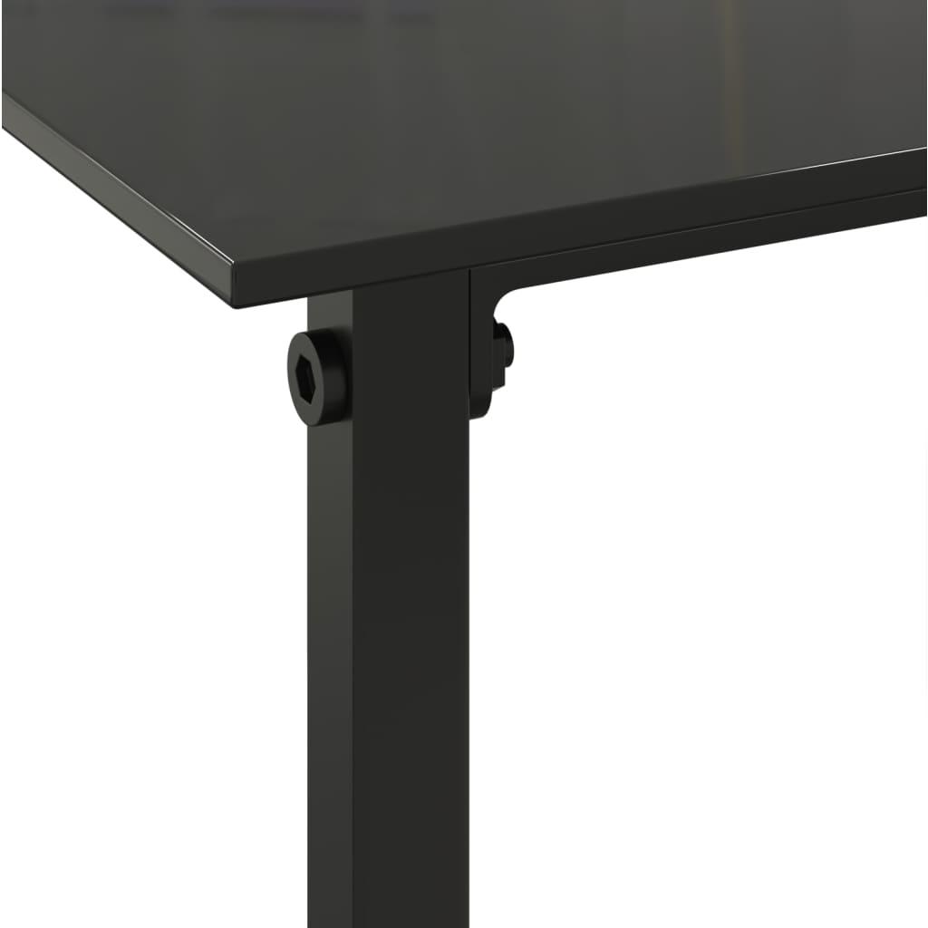 3 Piece Outdoor Sofa Set with Cushions Black Poly Rattan