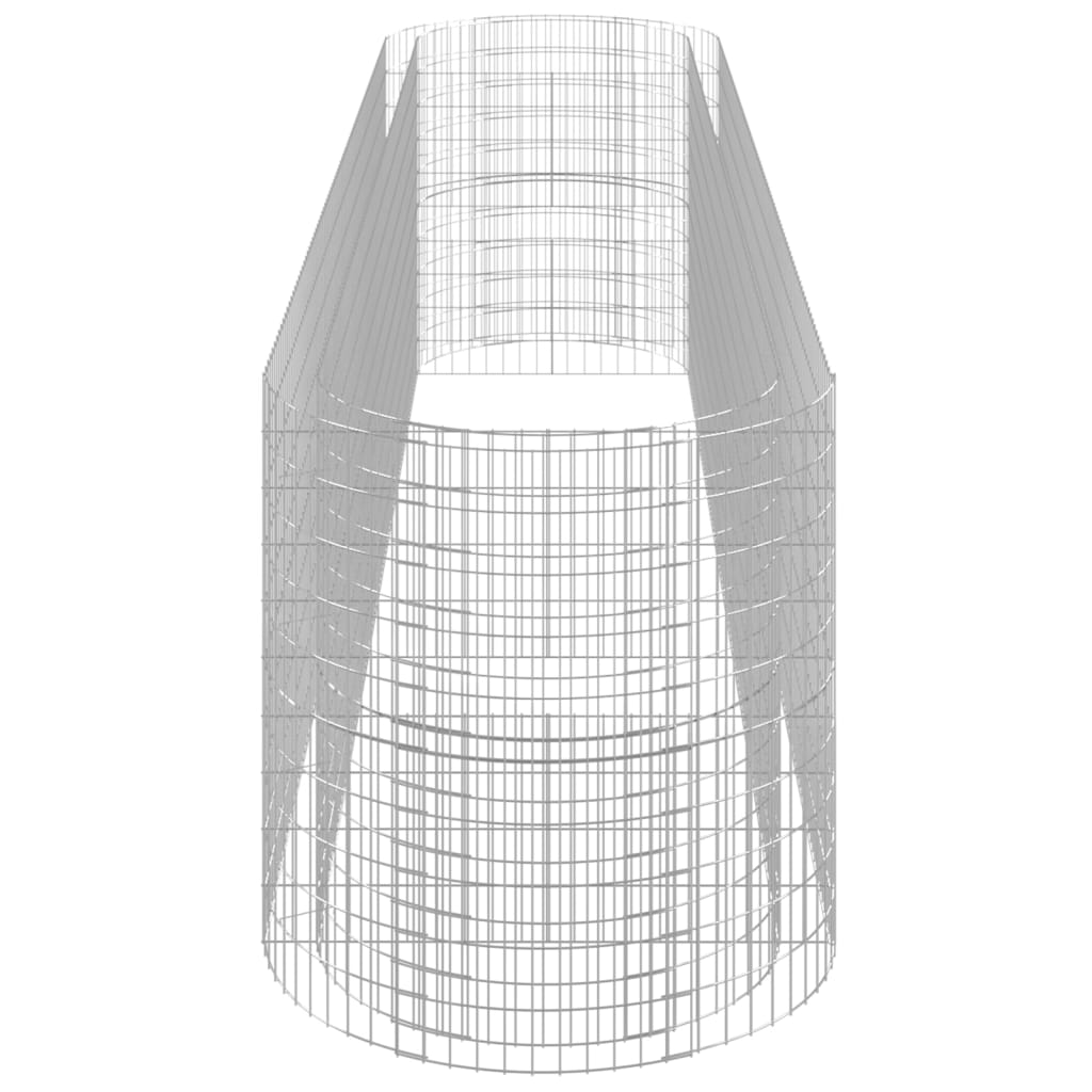 Gabion Raised Bed Galvanised Iron 500x100x100 cm