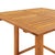 Bistro Table 75x75x110 cm Solid Wood Acacia