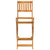 3 Piece Outdoor Bar Set Solid Wood Acacia