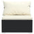 8 Piece Garden Lounge Set with Cushions Poly Rattan Black