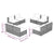 8 Piece Garden Lounge Set with Cushions Poly Rattan Black