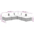 5 Piece Garden Lounge Set with Cushions Poly Rattan Grey