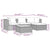 5 Piece Garden Lounge Set with Cushions Poly Rattan Grey