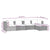 5 Piece Garden Lounge Set with Cushions Poly Rattan Grey