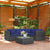 5 Piece Garden Lounge Set with Cushions Poly Rattan Grey