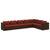 7 Piece Garden Lounge Set with Cushions Poly Rattan Brown