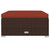 6 Piece Garden Lounge Set with Cushions Poly Rattan Brown